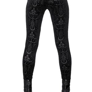 Killstar Black Patterned Leggings